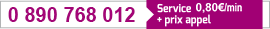 appelez le 0890 31 28 73