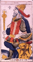 carte de tarot : l'empereur