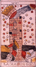 carte de tarot : la maison dieu